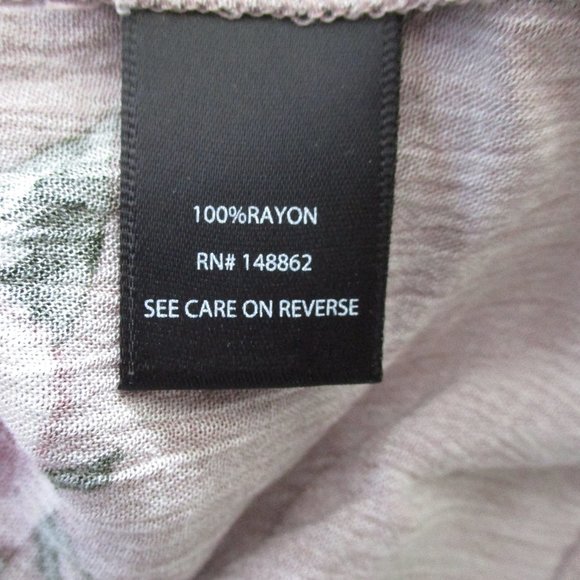Mauve floral cold shoulder top NWOT - Picture 4 of 10